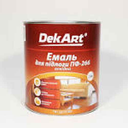 DekArt Емаль для підлоги ПФ-266 Червоно-Коричнева 2,8кг
