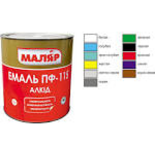 Емаль ПФ-115 жовта (2,8кг) Маляр