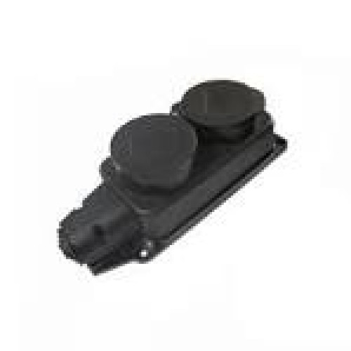Розетка VELENA RIGHT HAUSEN   2-а внутр.. крем б/з HN-011093
